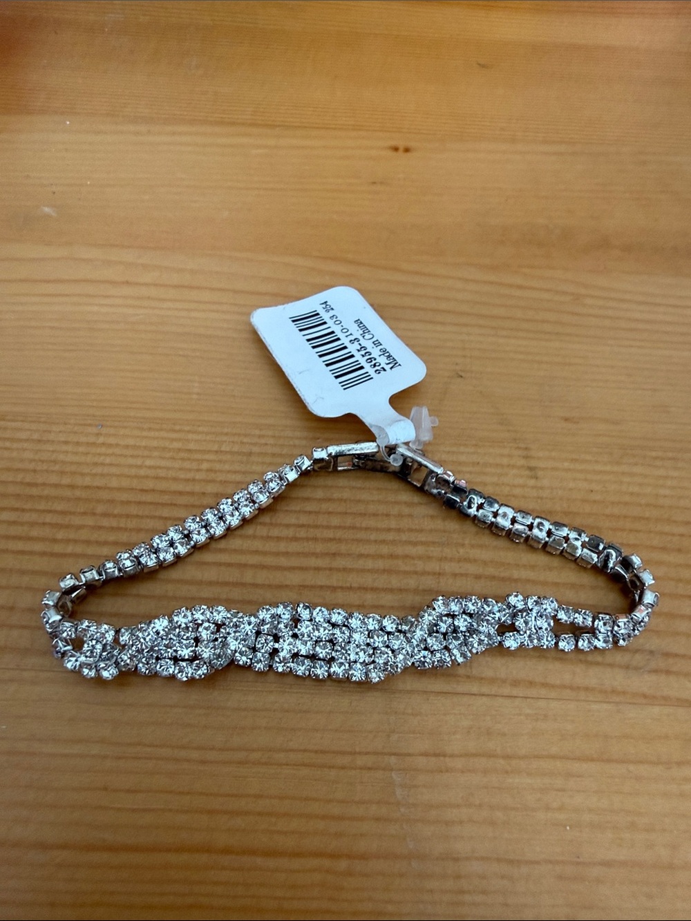 Icing Silver Crystal Tennis Bracelet